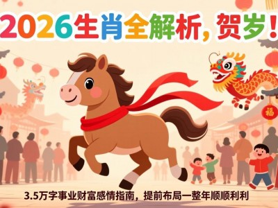 2026年生肖运势全解析：事业财富感情指南，助你提前布局顺利一整年