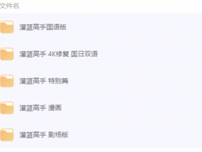 灌篮高手4K珍藏版资源