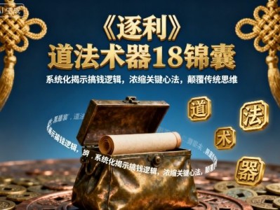 逐利道法术器18锦囊系统化盈利逻辑浓缩关键心法思维指南