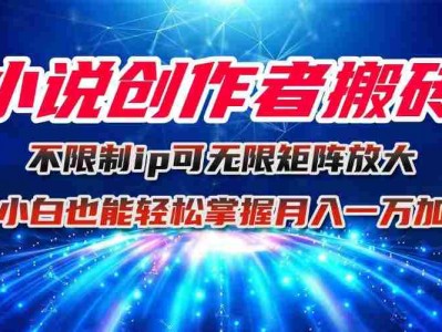 AI小说创作盈利教程：不限IP矩阵放大轻松入门