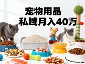 宠物用品私域运营月盈利40万精准指南