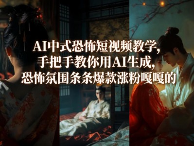 AI中式恐怖短视频制作教程