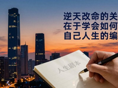 逆天改命的关键在于学会如何做自己人生的编剧