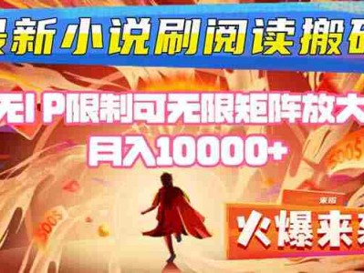 小说阅读单机盈利教程：日收益200-400+无IP限制矩阵放大