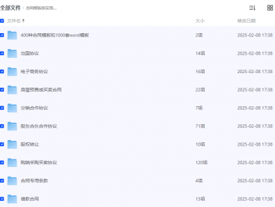 合同模板与Word模板合集各行业资源