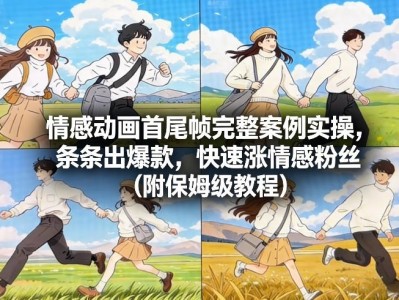 情感动画首尾帧完整案例实操，快速涨情感粉丝教程