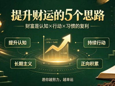 提升财运5个思路财富是认知行动习惯复利努力越幸运