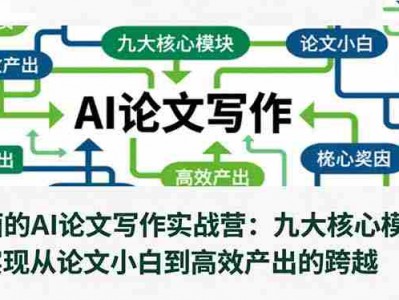 AI论文写作实战营：九大核心模块教程