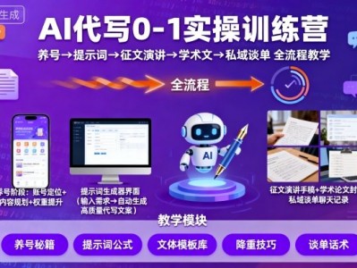 AI代写0-1实操训练营全流程教学