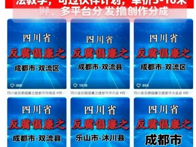 大案纪实解说项目新玩法教学：过伙伴计划单价5-10元多平台分发指南