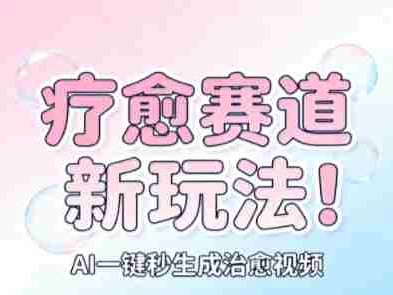 AI疗愈视频一键生成教程 矩阵账号盈利指南