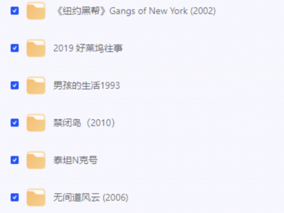 小李子莱昂纳多·迪卡普里奥24部经典电影合集238GB资源