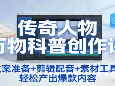 传奇人物科普创作教程：文案剪辑配音素材工具全指南